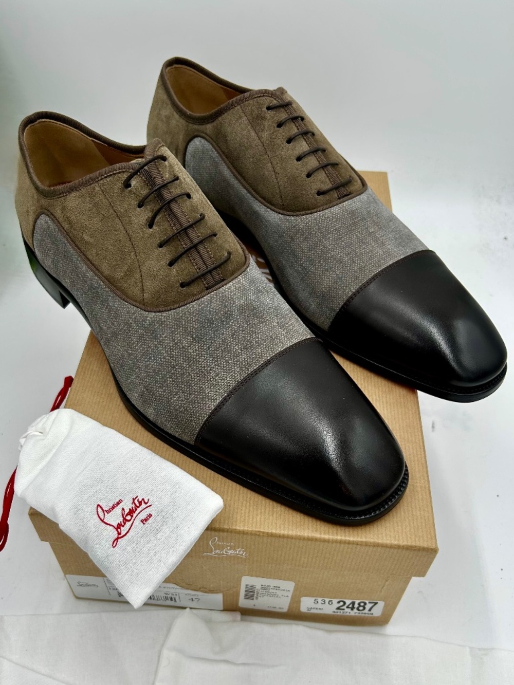 Christian Louboutin Greggory Leather Oxfords. Size 47/14 US.